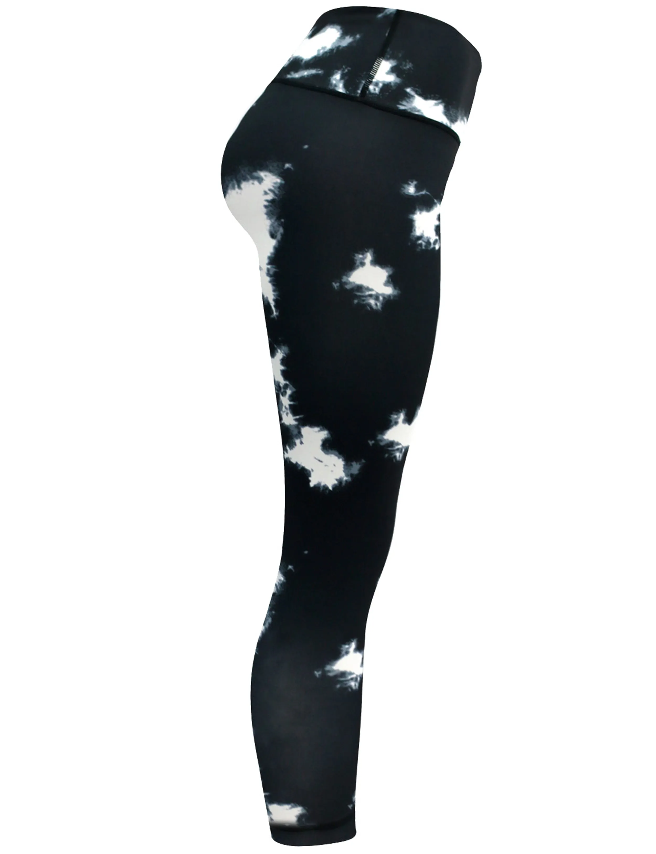 22" Printed Yoga Pants BLACKMARBLE