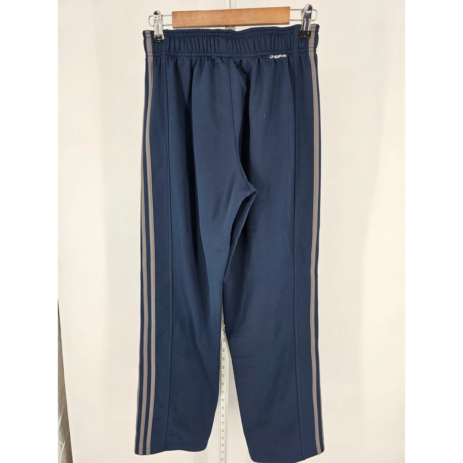 Adidas Mens Sz S Navy Blue Track Pants Athletic Basketball