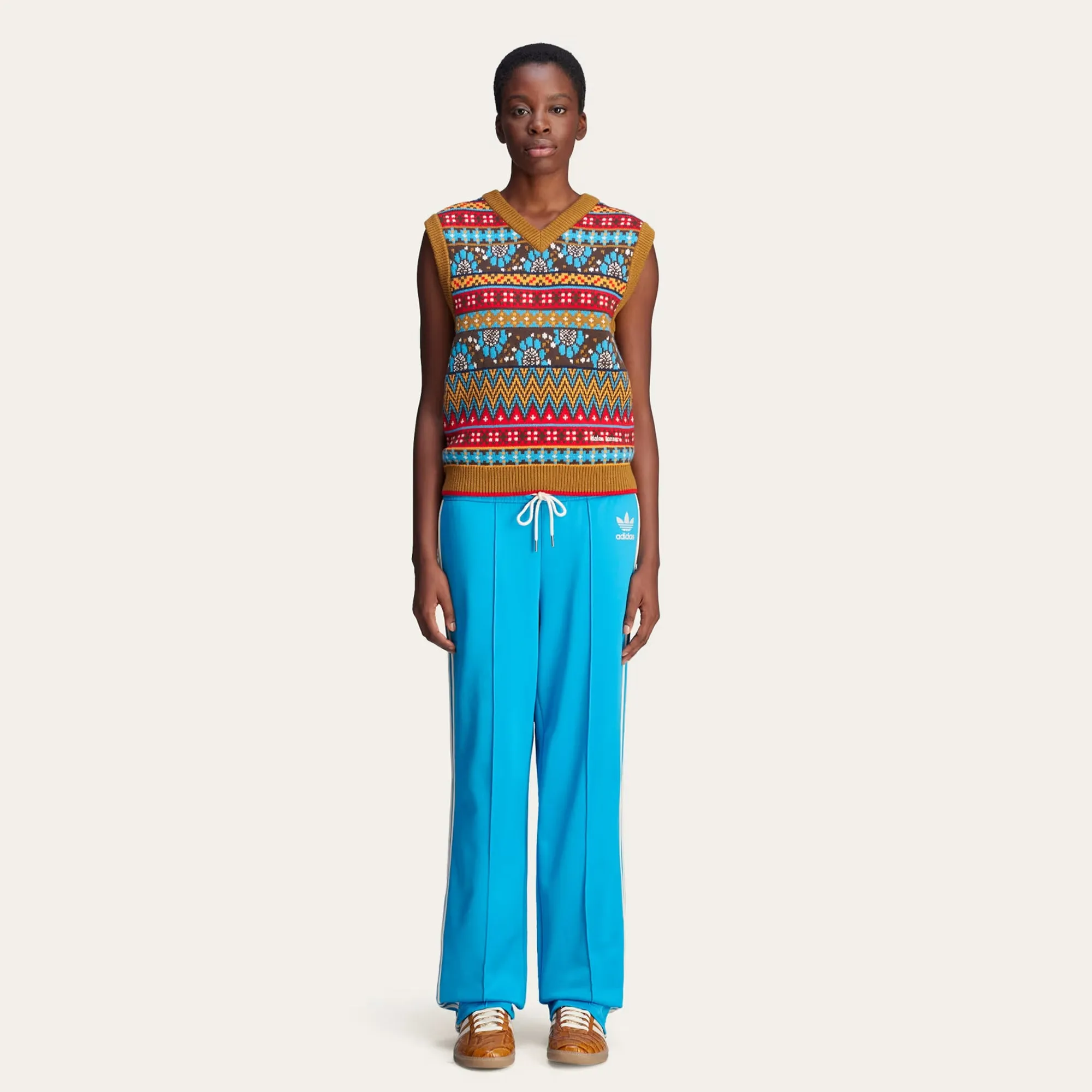 ADIDAS ORIGINALS | WMN'S WALES BONNER TRACK PANTS { SHOCK CYAN