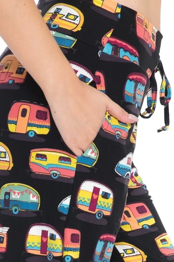 Camper Print Comfortable Soft Lounge Pajama Pants