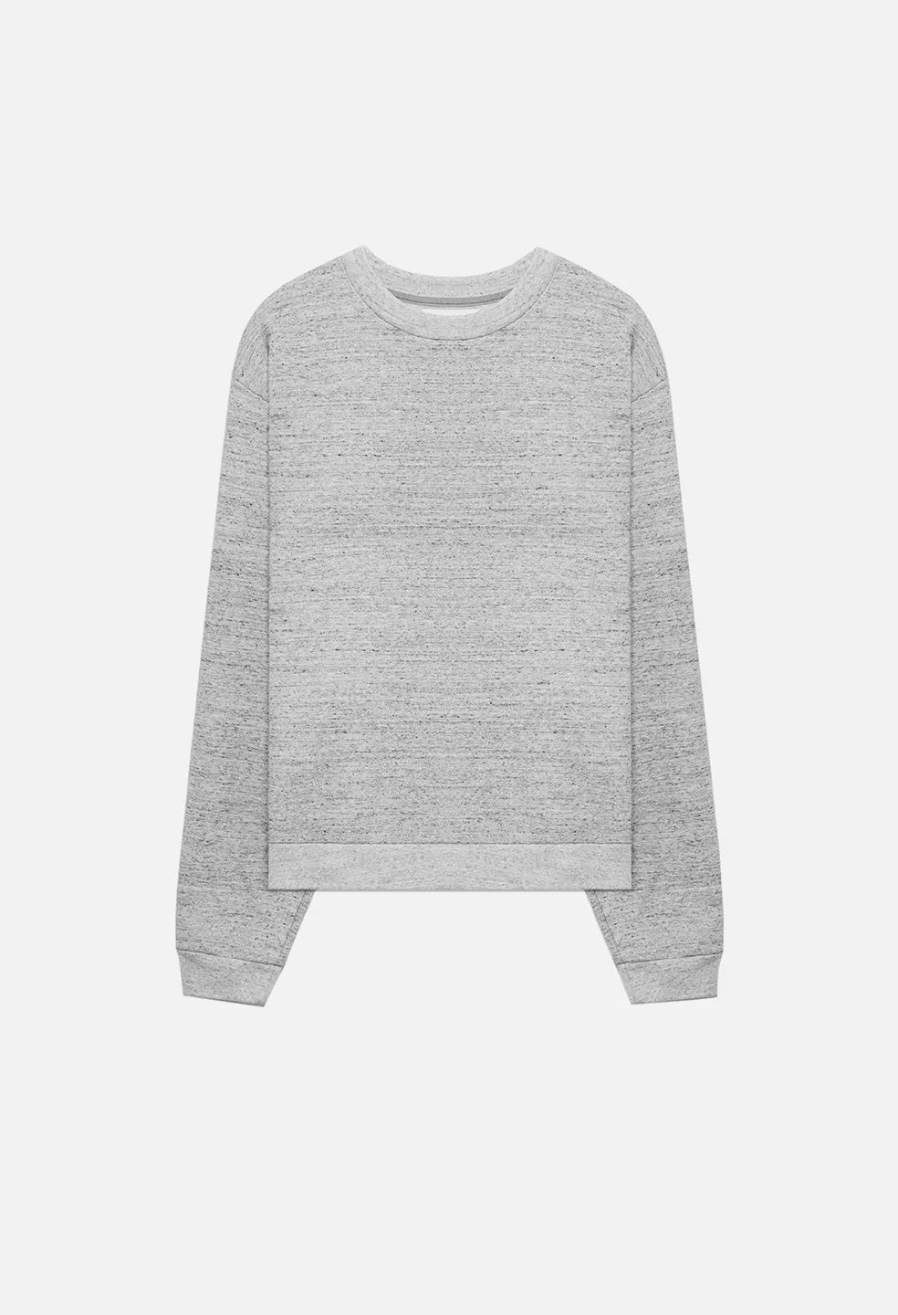 Cashmere Fleece Beach Crew / Heather Grey