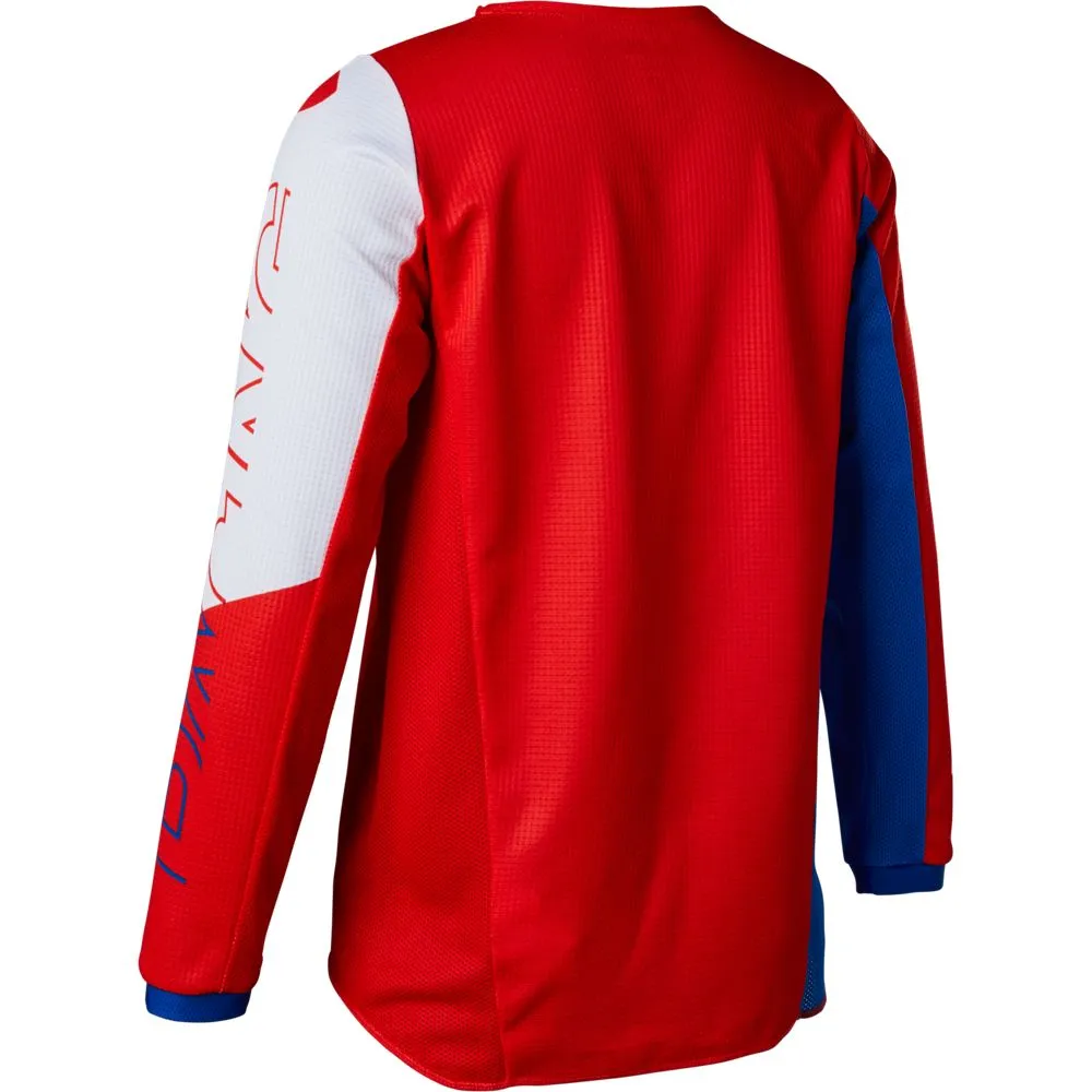 Fox Youth 180 Skew Jersey White/Red/Blue