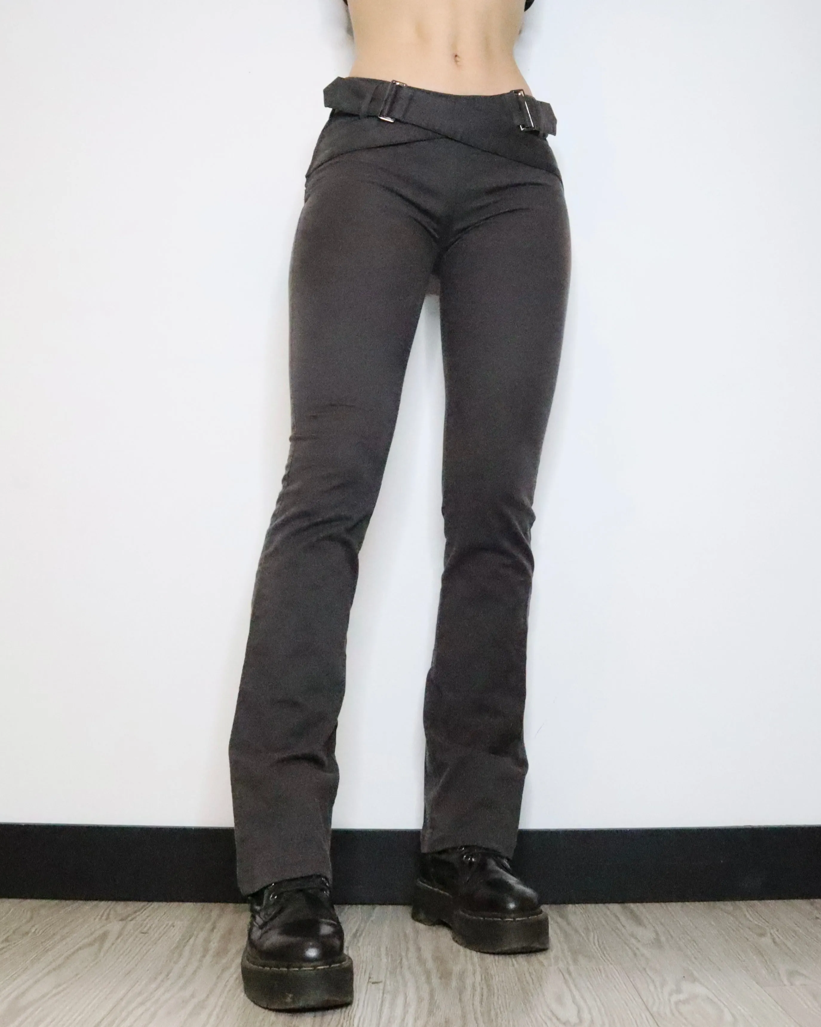 Gray Belted Pants (Small) 