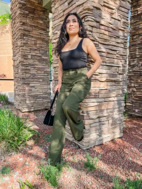 Jade Elastic Waistband Cargos