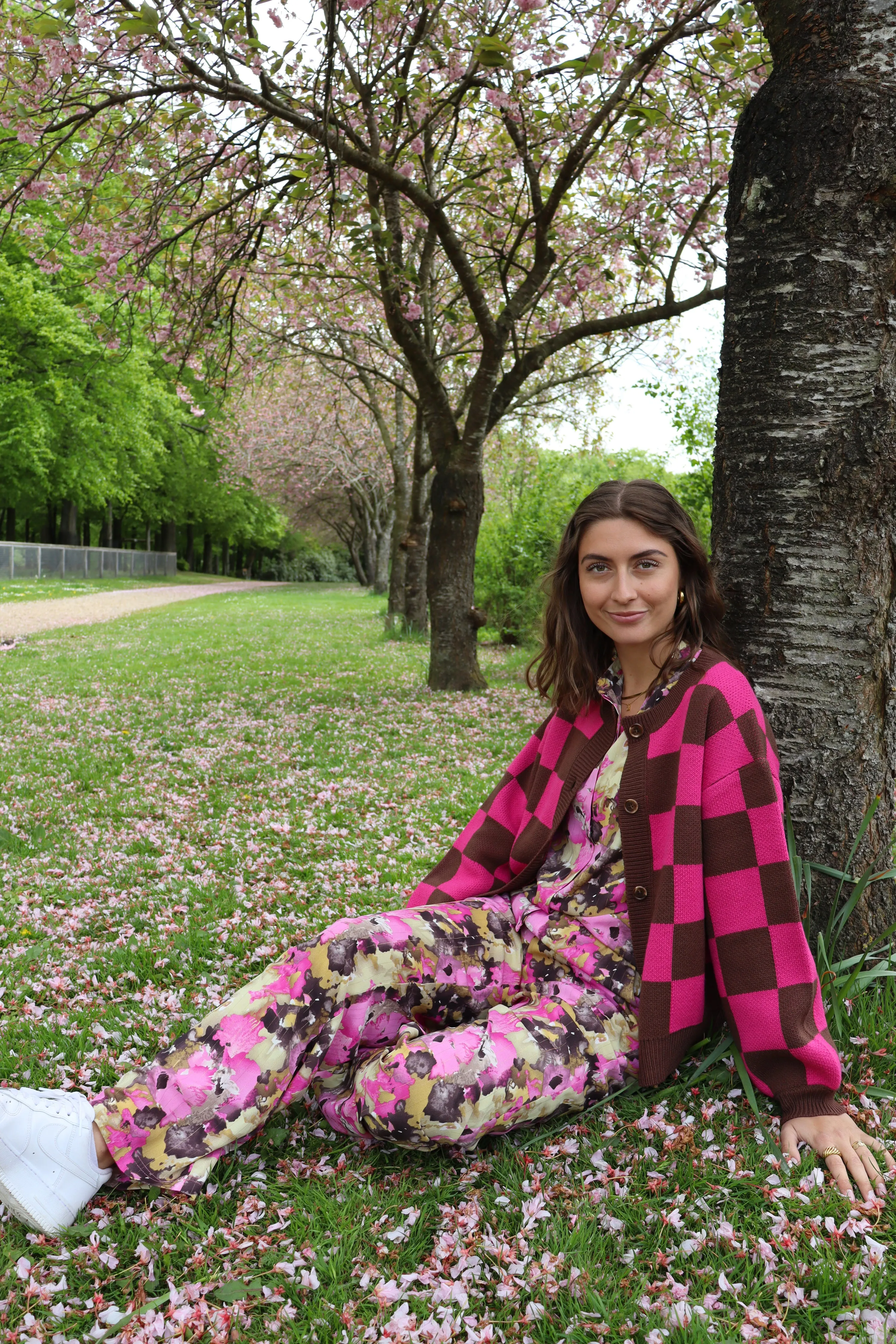 MAGGIE-PANTS - PINK CHOCO PRINT