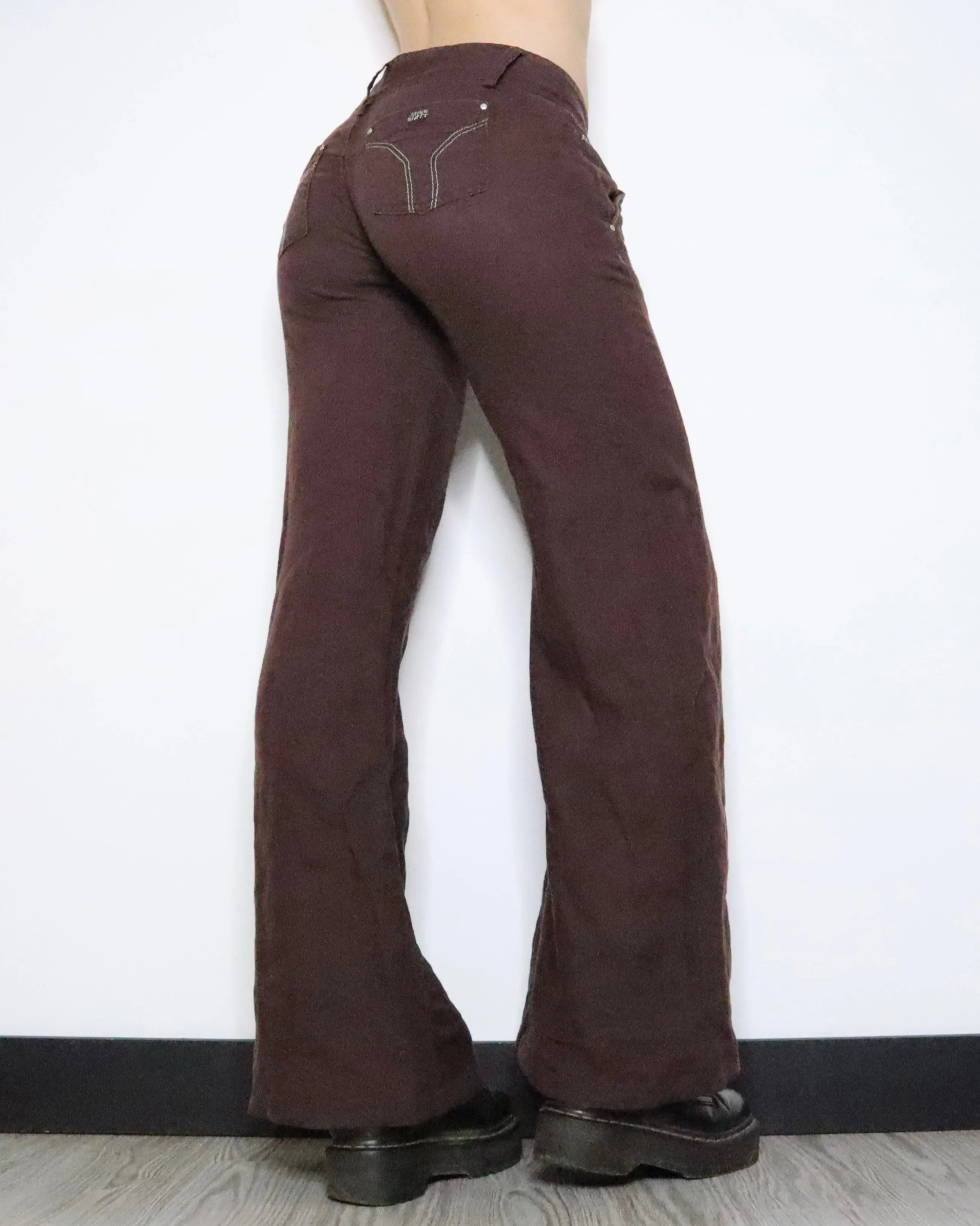 Miss Sixty Brown Linen Pants (Small) 