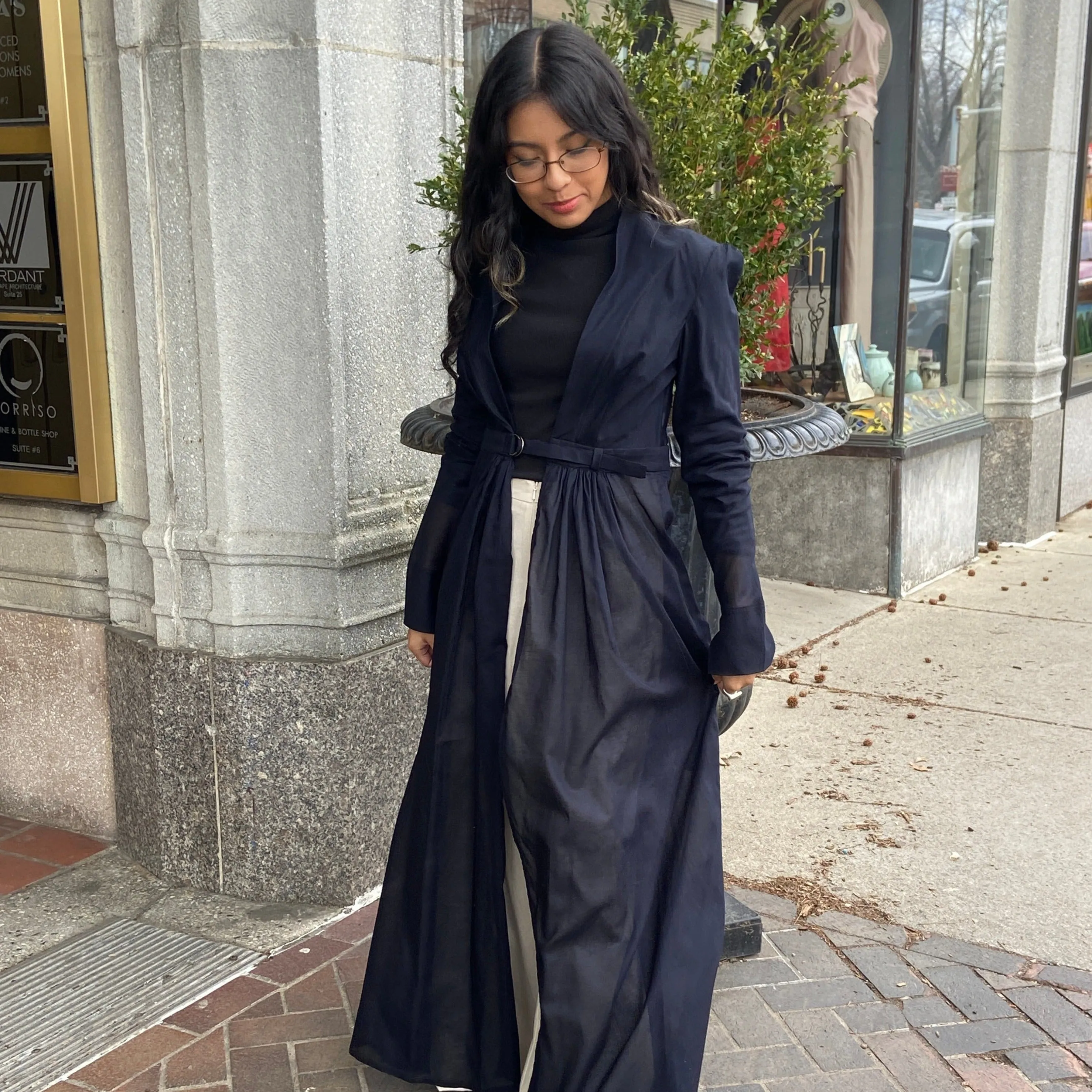 NEW! Norelle Jacket in Navy Japanese Lawn by Kim Schalk
