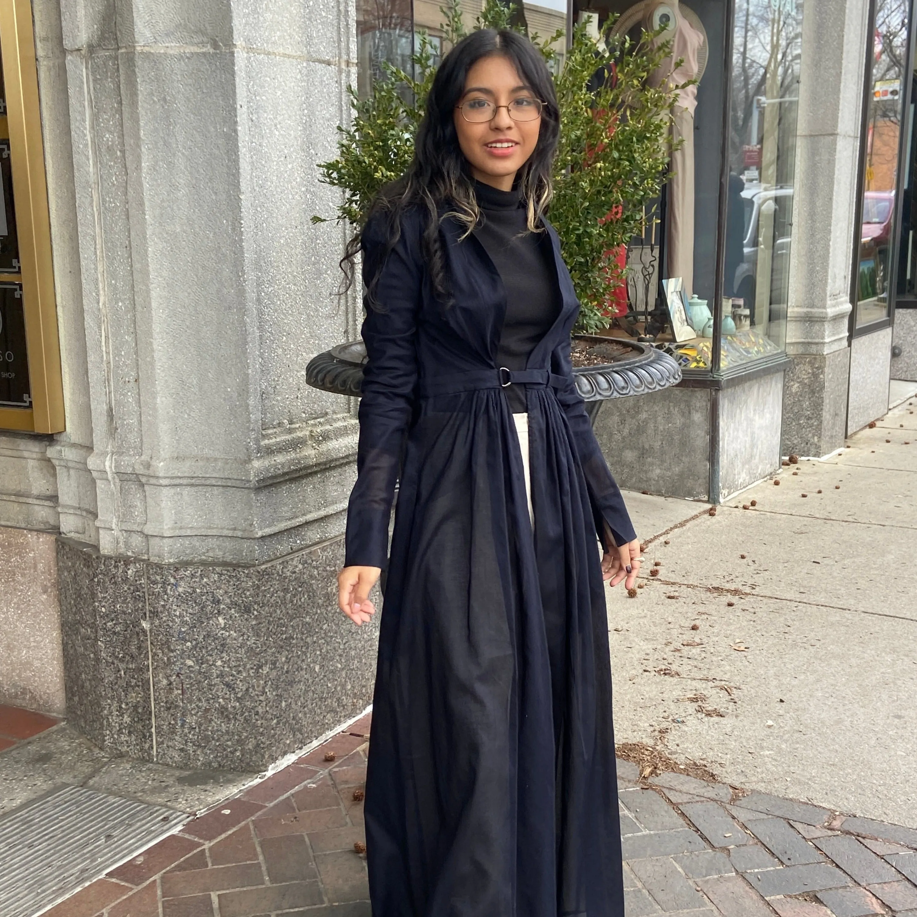 NEW! Norelle Jacket in Navy Japanese Lawn by Kim Schalk