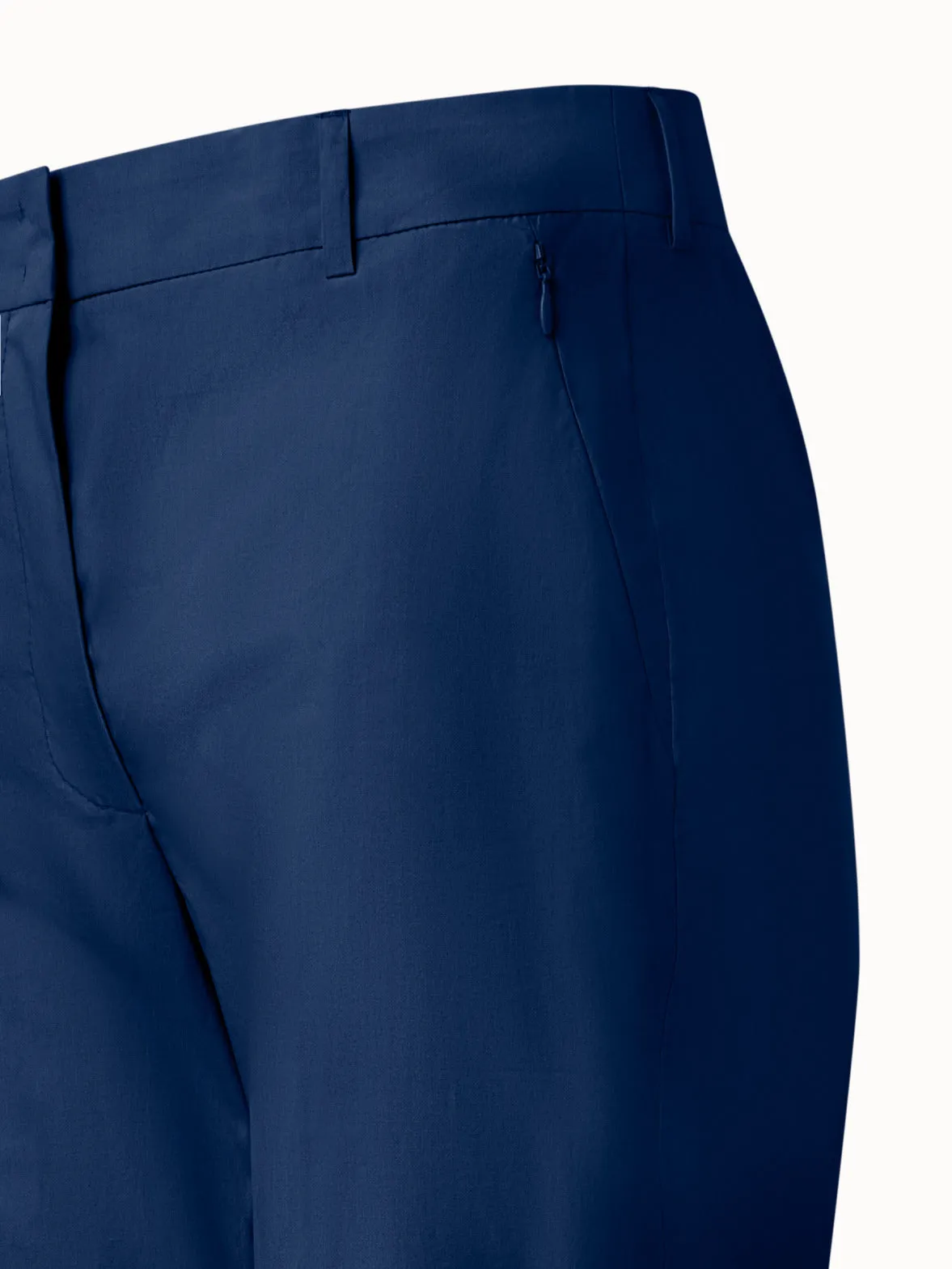 Slight Bootcut Cotton Poplin Pants