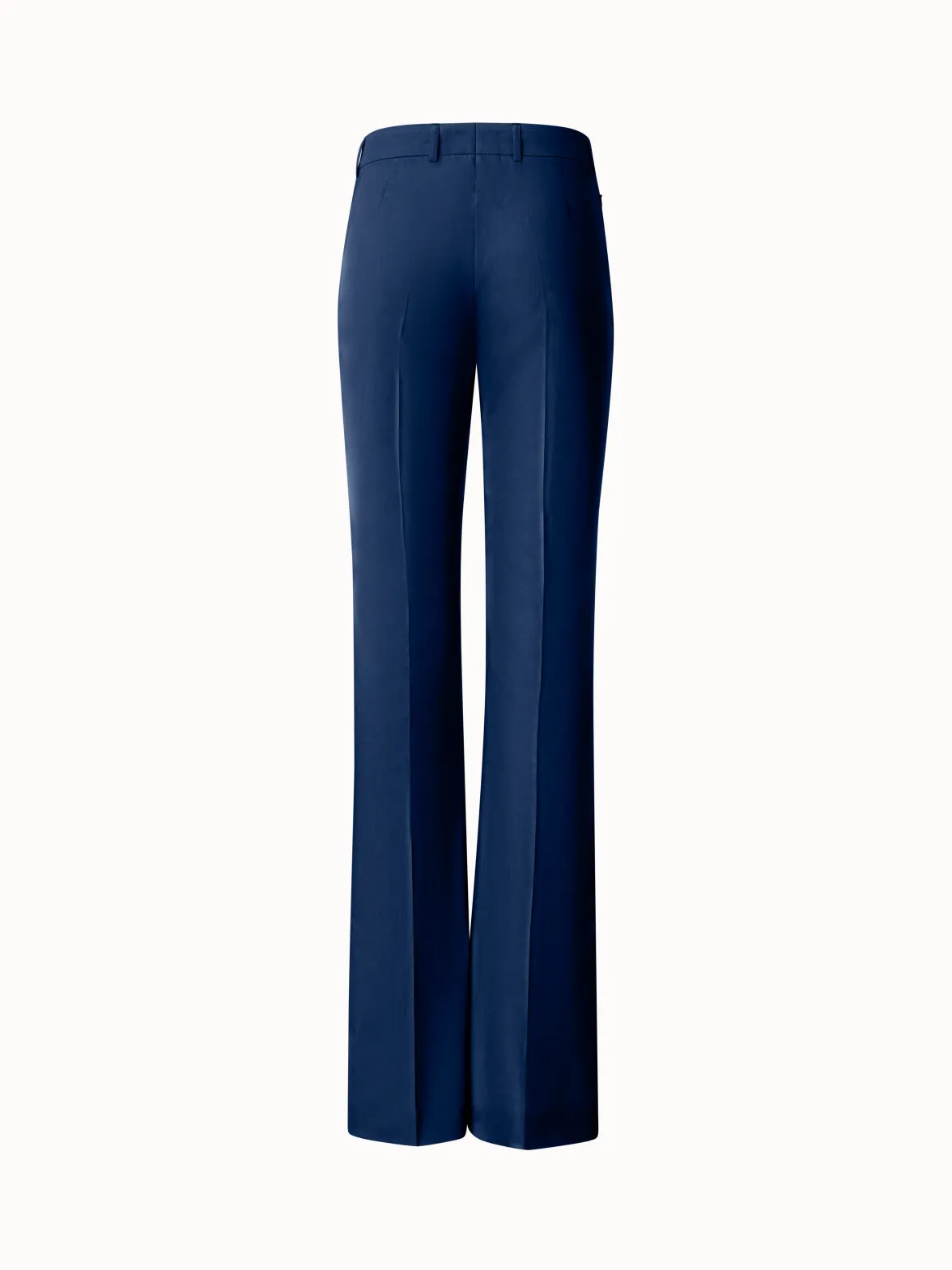 Slight Bootcut Cotton Poplin Pants