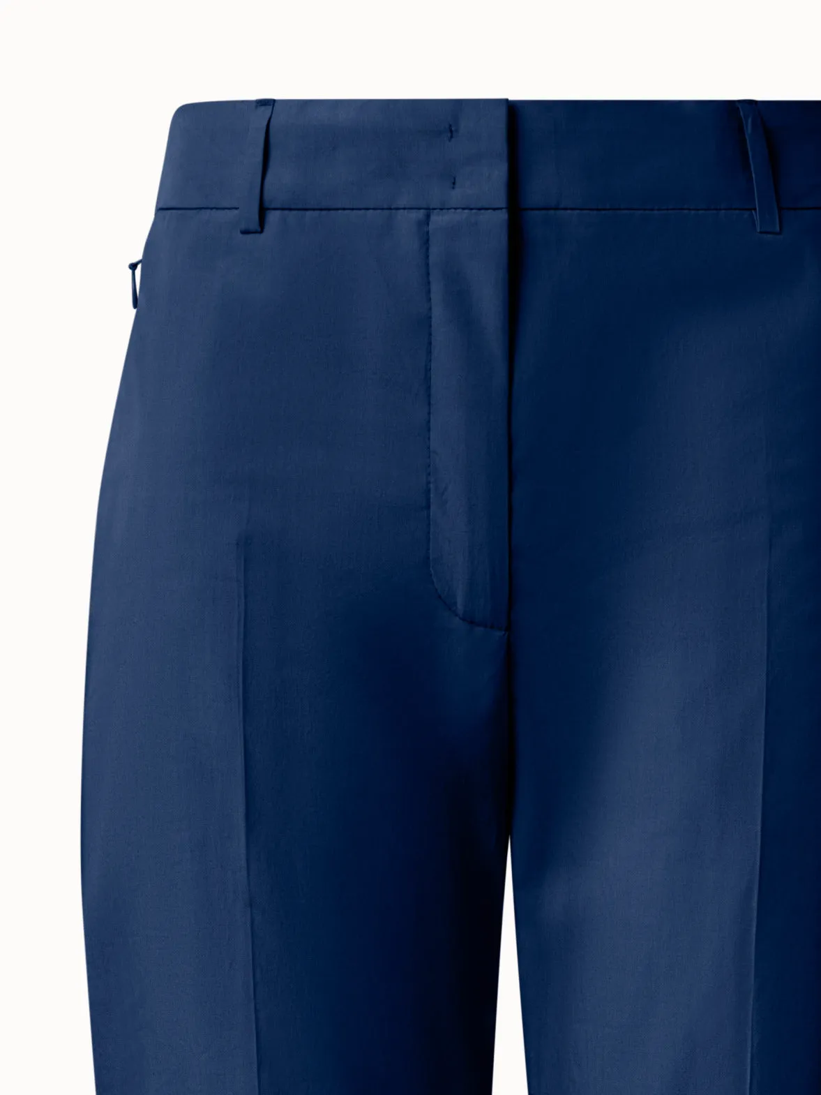 Slight Bootcut Cotton Poplin Pants