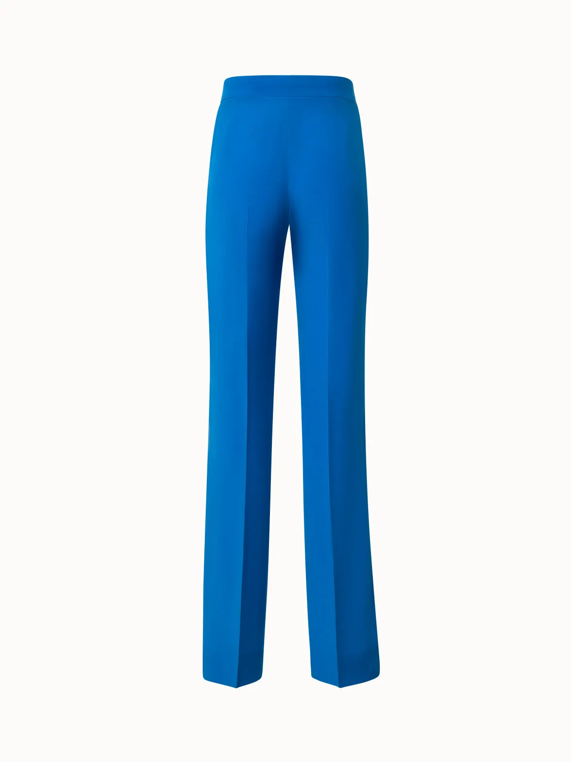 Straight Silk Crêpe Pants