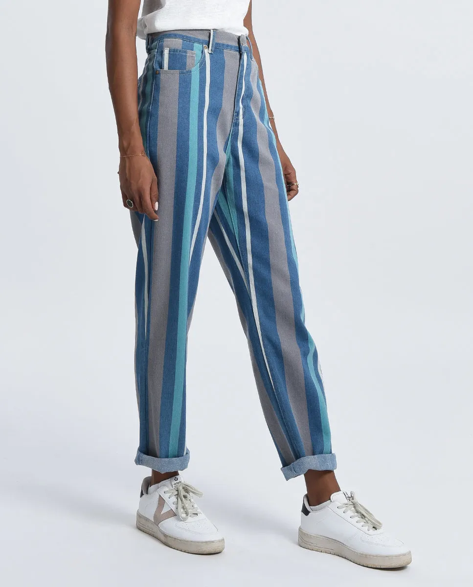 Stripe Denim Pants