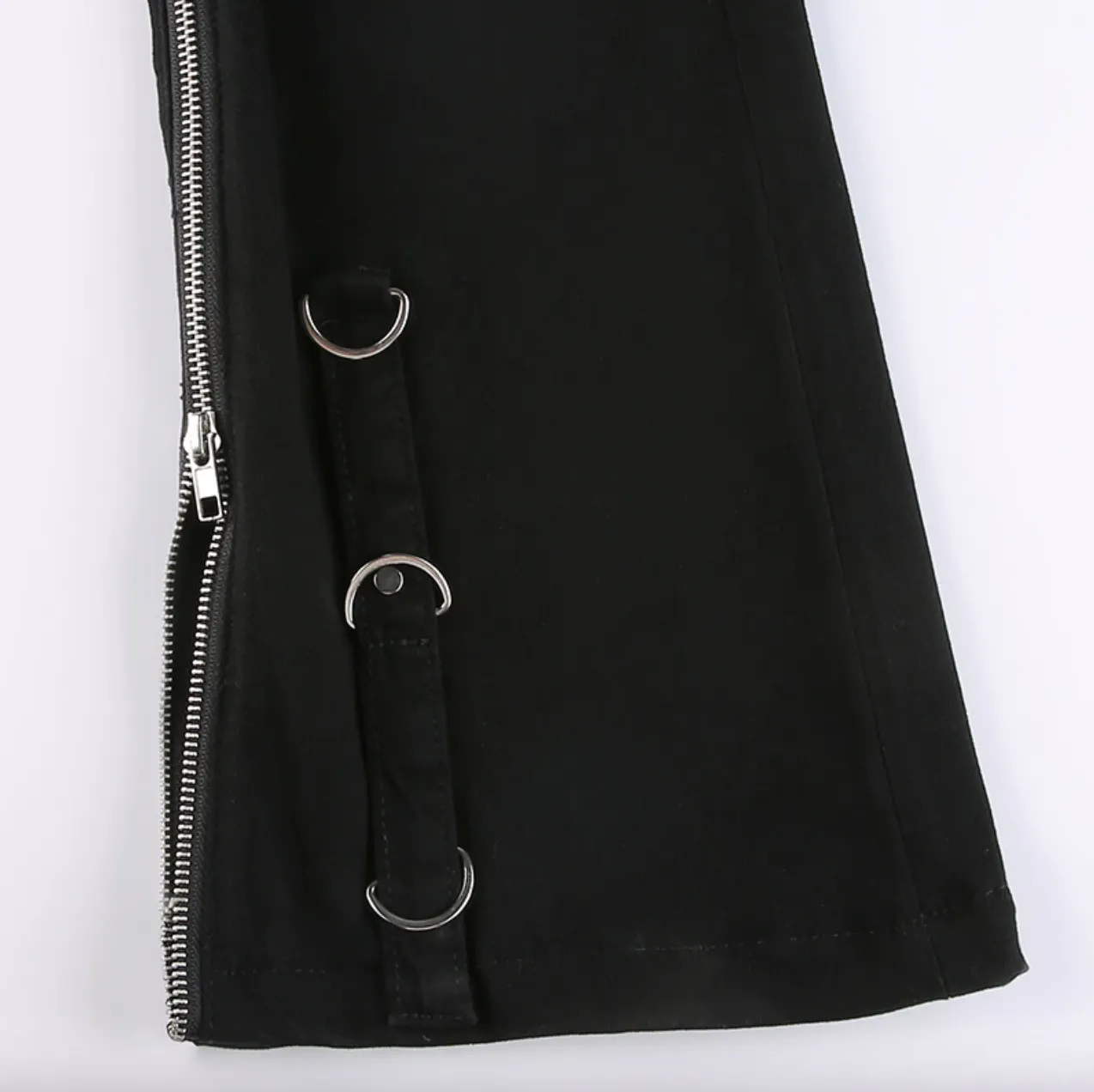 Women's Spring/Autumn Punk Gothic Low Waist Pants with Rivets