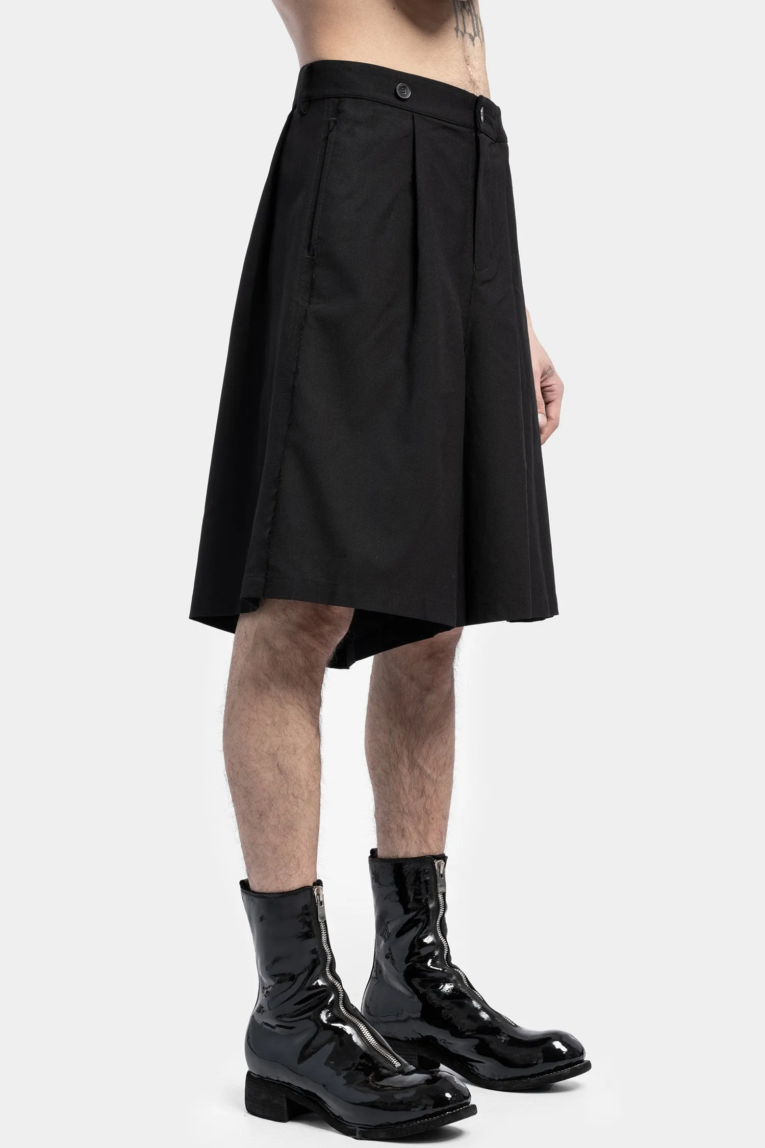 Wool Blend Skirt Pants