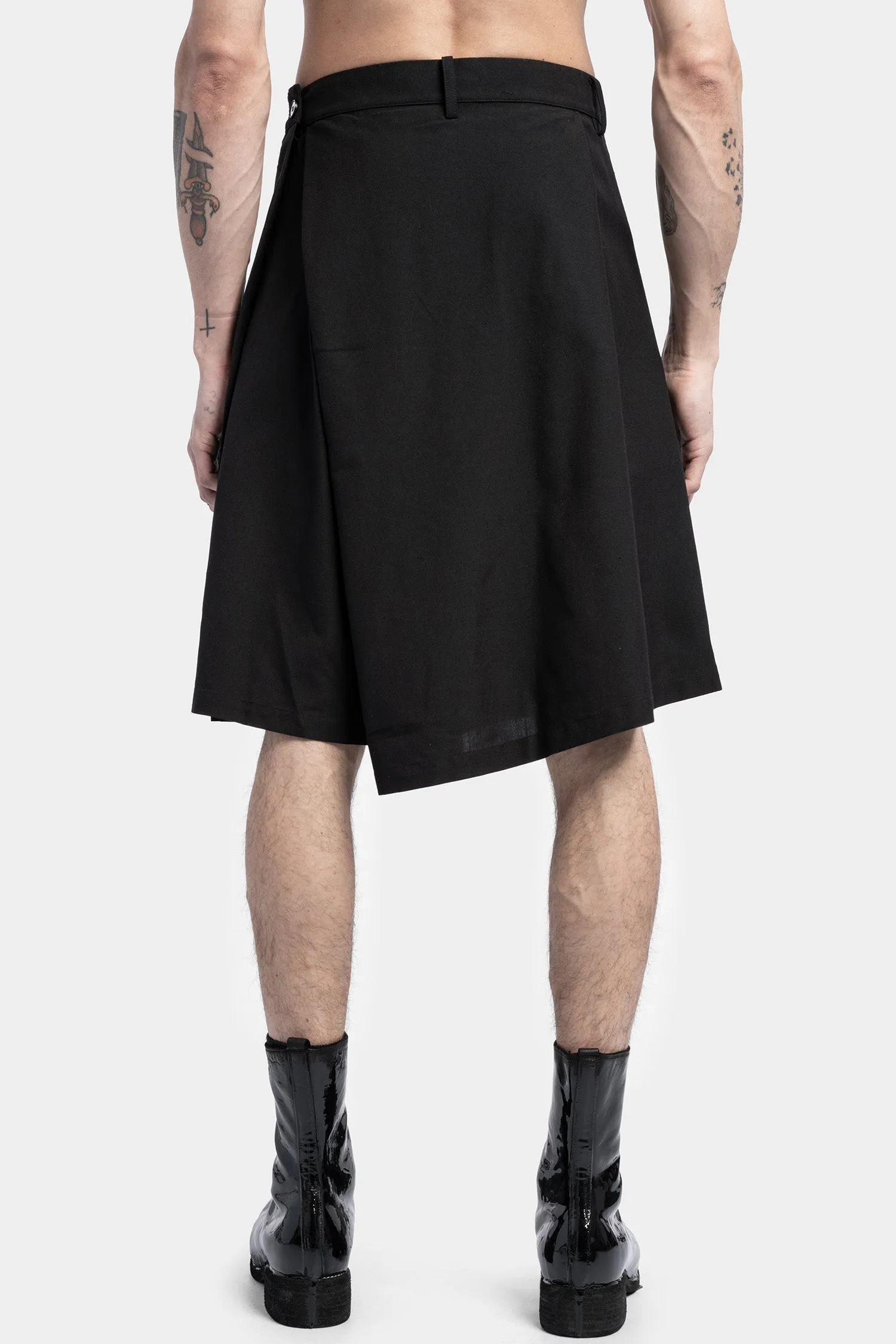 Wool Blend Skirt Pants