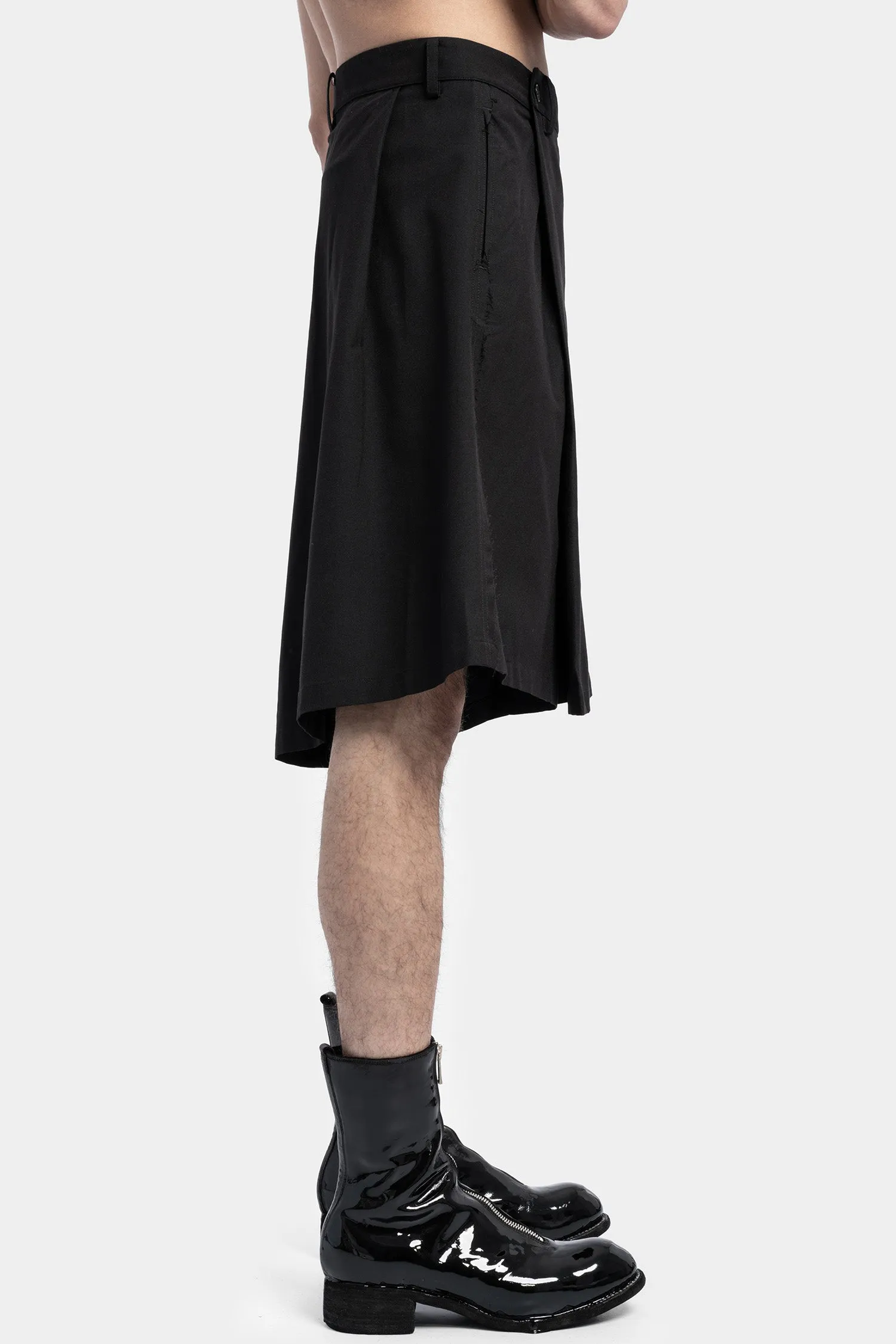 Wool Blend Skirt Pants