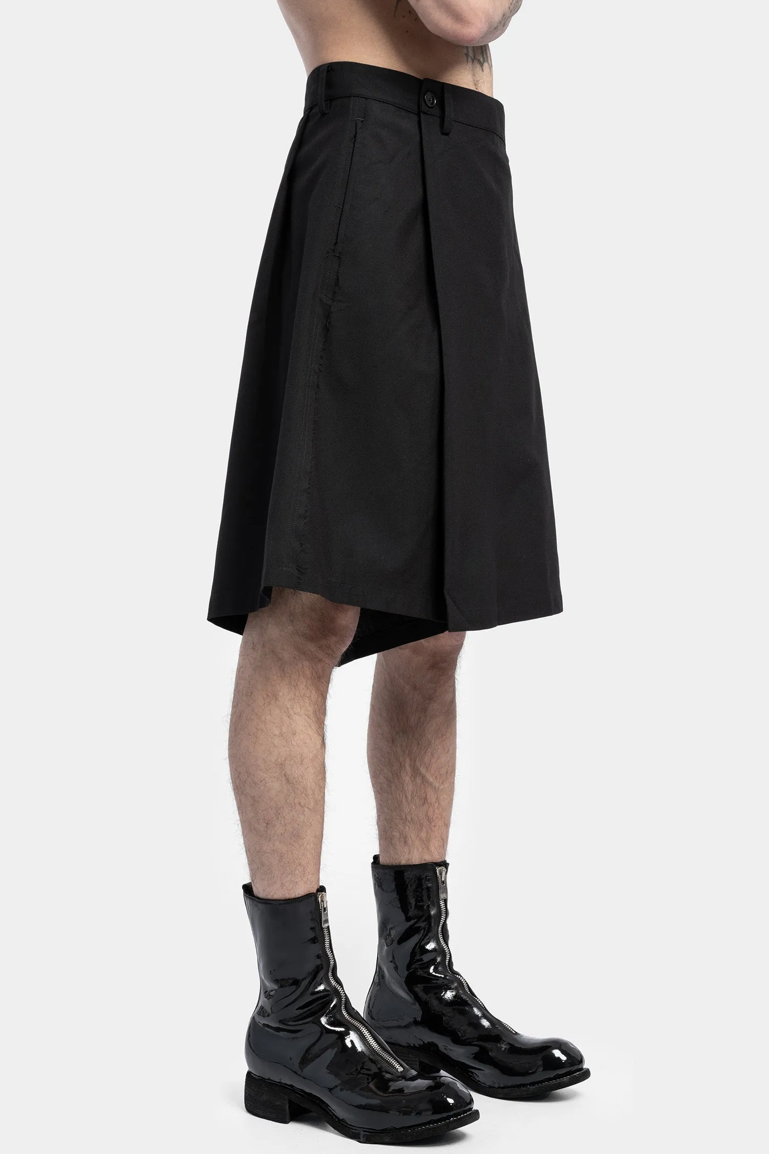 Wool Blend Skirt Pants